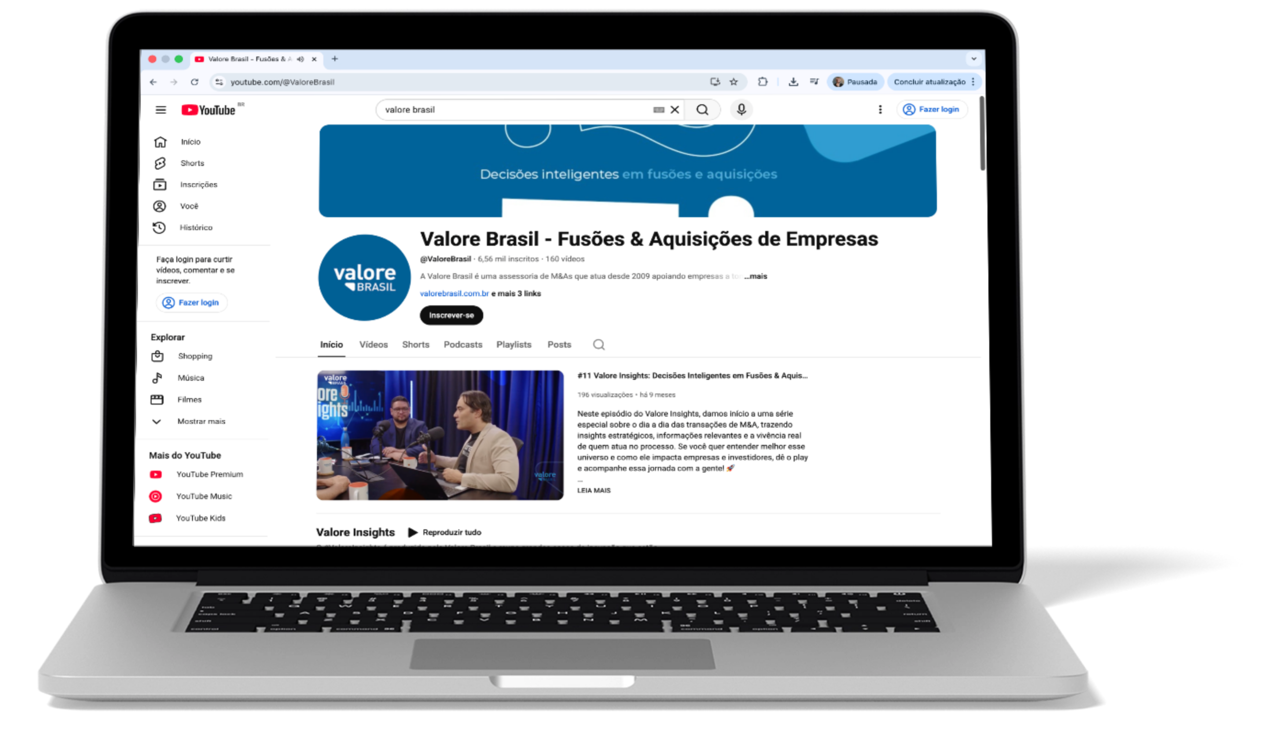 Podcast Valore Insights: Entrevistas com líderes sobre M&A e inovação