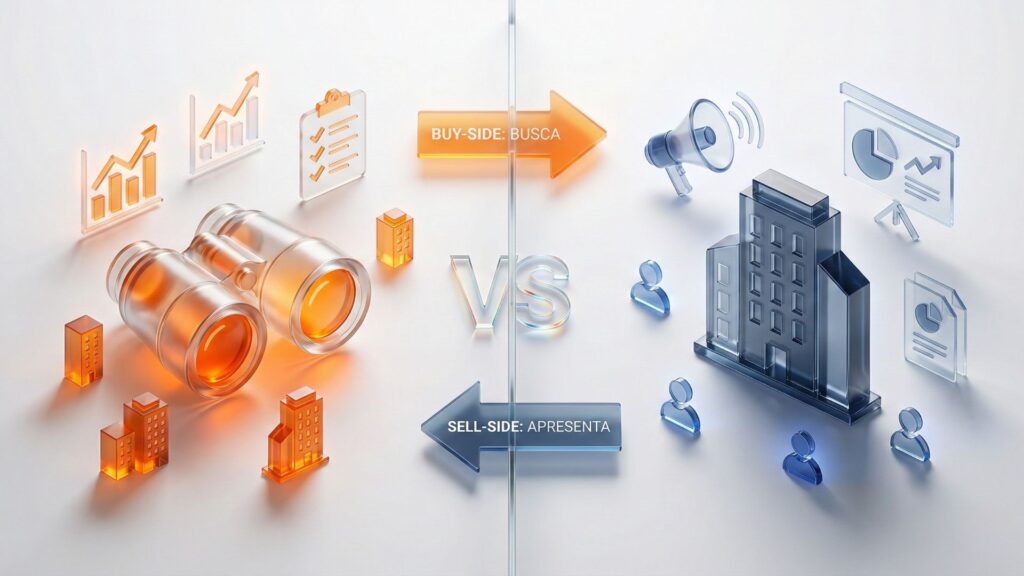 Buy-Side vs Sell-Side: Diferenças entre assessoria de compra e venda em M&A